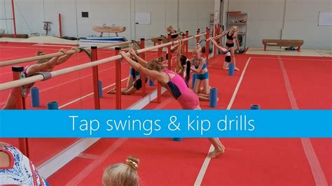 Tap Swings And Kip Drills Youtube Gymnastics Lessons Gymnastics Bar Gymnastics At Home