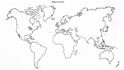 Mapa Mundi Mudo Mapa De Continentes 】 Con Nombres Mudo En Blanco