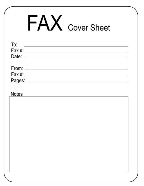 Free Blank Personal Fax Cover Sheet Template Pdf