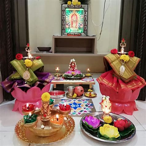 Varalakshmi Pooja Pooja Room Door Design Diy Diwali Decorations