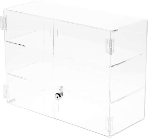 Plymor Clear Acrylic Rectangular Locking Display Case 2 Shelves Michaels