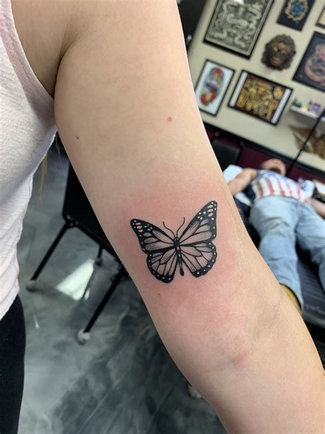 Butterfly Tattoo Above Elbow Best Tattoo Ideas