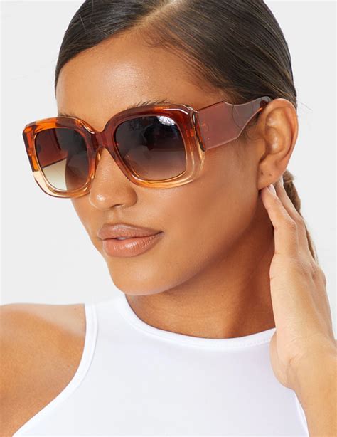 buy authentic prettylittlething oversized squareframe sunglasses — jody cruise store