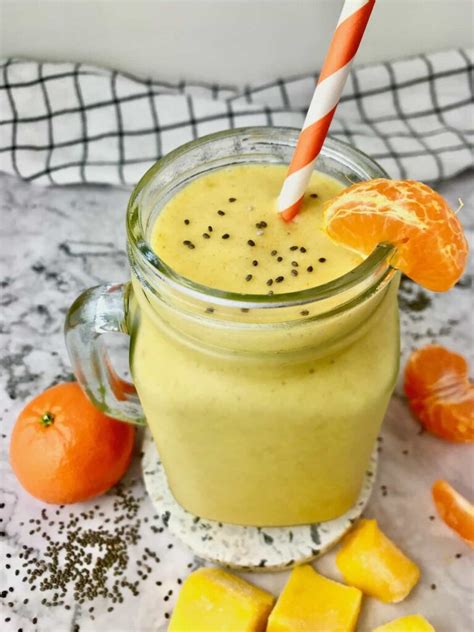 Orange Mango Smoothie Brees Vegan Life