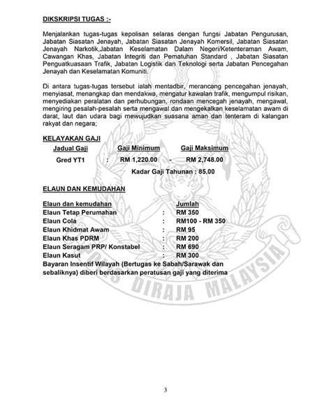 Sekiranya anda, seorang warganegara malaysia yang cukup syarat kelayakan dan berumur tidak kurang daripada 18 tahun pada (sila rujuk iklan dan syarat kelayakan di bawah terlebih dahulu). Jawatan Kosong di Polis DiRaja Malaysia PDRM - Pengambilan ...