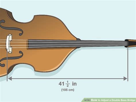 How To Adjust A Double Bass Bridge 13 Steps With Pictures