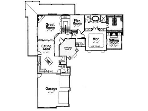 Sometimes, given the size or shape of the lot, it's not possible to have an attached garage on either side of the primary dwelling. L Shaped House Plans Without Garage | Garage house plans ...