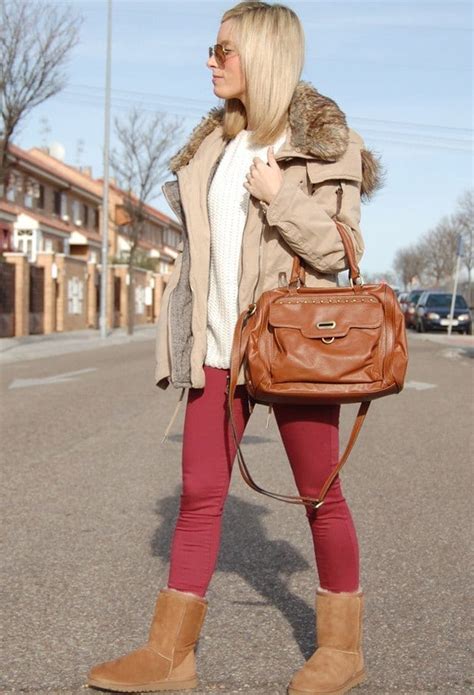 Classic ugg boots are made of suede (#4 on my shoes not to wear in the snow list!). 18 Cute Outfits to Wear with Uggs Boots This Winter