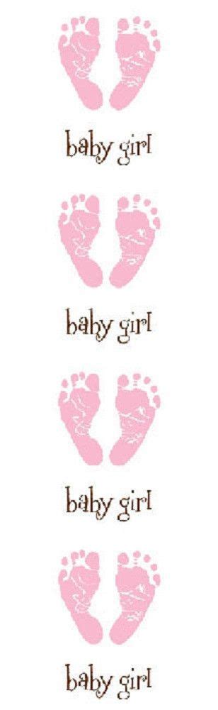 Mrs Grossmans Stickers Pink Baby Footprints Baby Footprints Pink