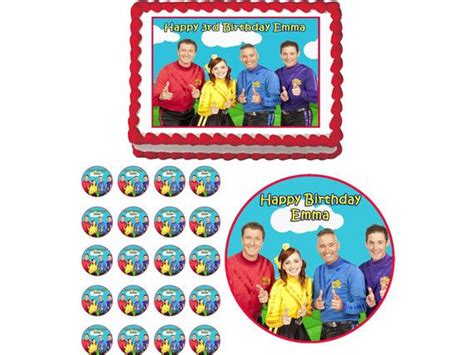 The Wiggles Edible Birthday Party Cake Cupcake Or Cookie Topper