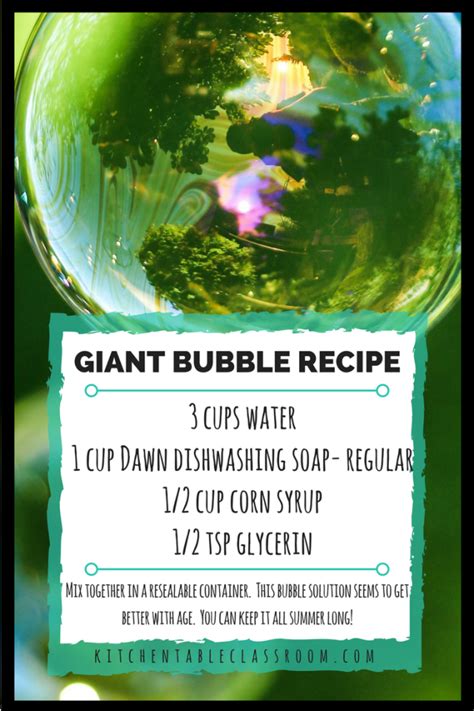 This Bubble Recipe Takes Blowing Bubbles To The Next Level These