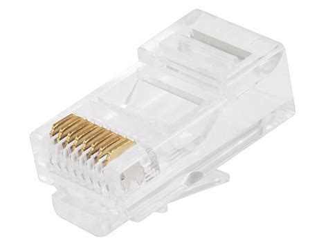 100x Rj45 Connector Modular Plug Crimp 8p8c Cat5e Cat5 Lan Network