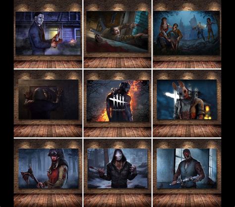 Dead By Daylight Poster Video Game Art Dbd Poster Wall Art Etsy