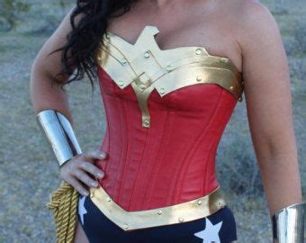 New Wonder Superhero Woman Corset In Classic Colors Etsy Women Corset Pants For Women