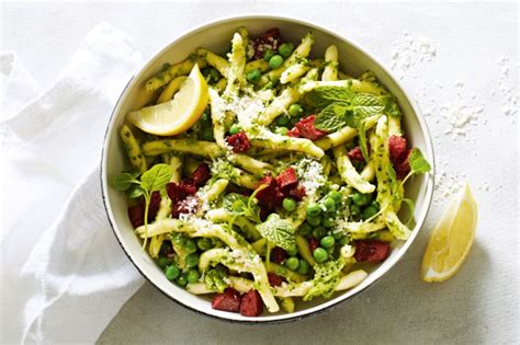 Perfect for a tasty weeknight dinner, easy to make and extremely tasty. Pasta With Pea Pesto And Crispy Chorizo Recipe - Taste.com.au