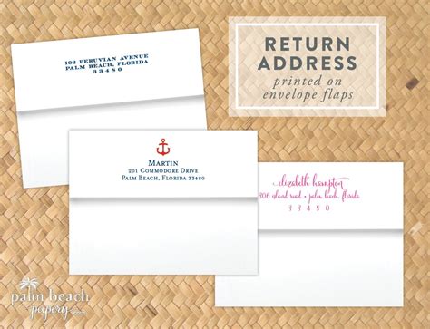 Return Address Printing On Envelopes