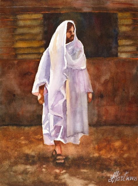 Watercolor Of Jesus Painting Of The Savior Lds Art Jesus Etsy