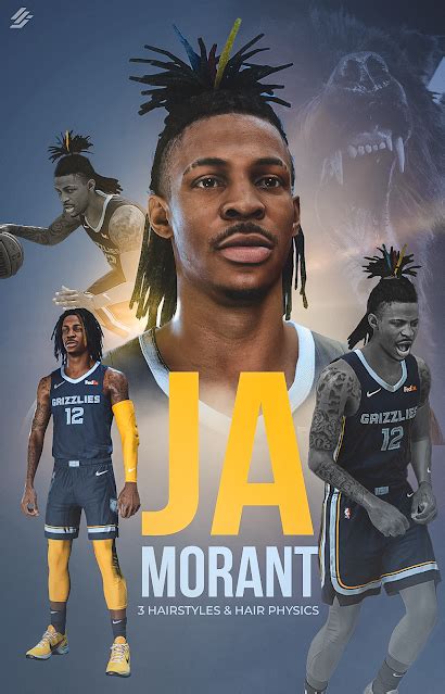 Nba K Ja Morant Cyberface Update And Body Model With Moving Hair