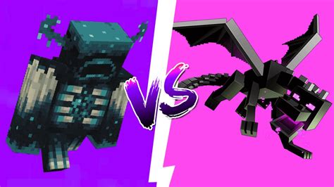 the warden vs the ender dragon minecraft youtube