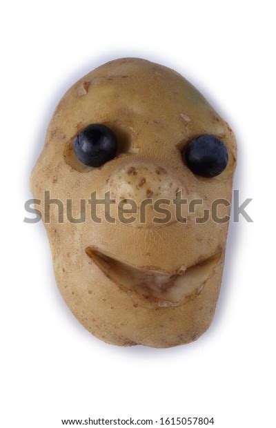 Funny Potato Head Isolated On White Stock Photo 1615057804 Shutterstock