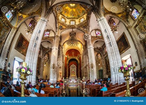 Interior Of Basilica Of Our Lady Of Guadalupe In Mexico City Mexico
