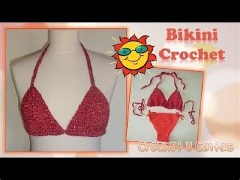 Bikini A Crochet Ganchillo Con Tela Tanga Paso A Paso Youtube