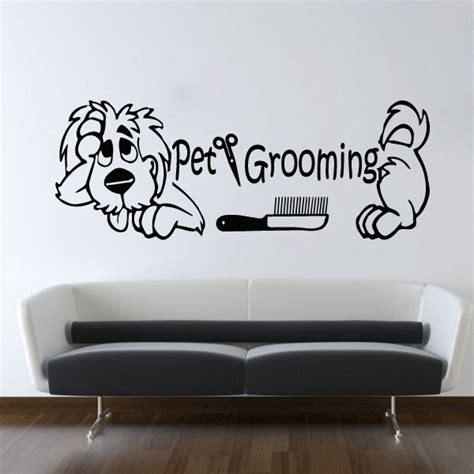 Wall Decals Dog Grooming Salon Decal Comb By Vinyldecals2u On Etsy