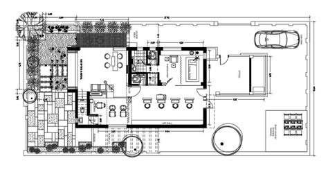 An Interior Design Of 13x32m Beauty Spa Plan Is Given In This Autocad Drawing File This Is