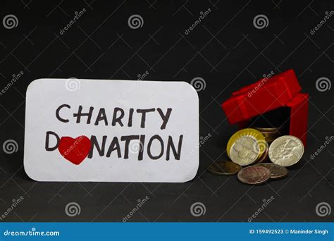 Donations And Charity Donation Concept Stock Image Image Of Finance