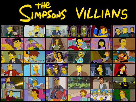 The Simpsons Villains By Justsomepainter11 On Deviantart
