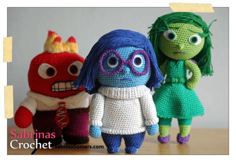 Sabrina's Crochet: Sadness (Inside Out) | Crochet patterns, Crochet dolls, Crochet disney