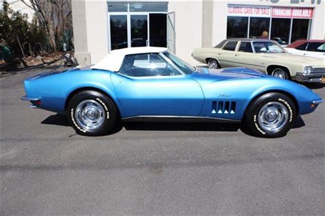 1969 Corvette Roadster 350350 4 Speed Lemans Blue Gunmetal Interior