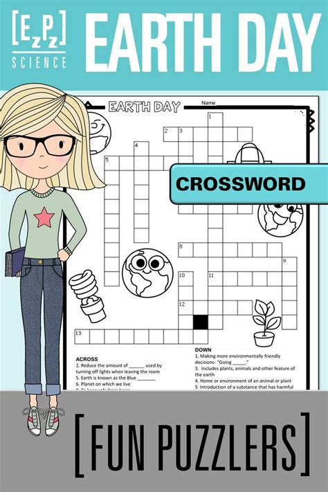 Earth Day Crossword Fun Puzzler No Prep Fun Science Fun Tpt Digital