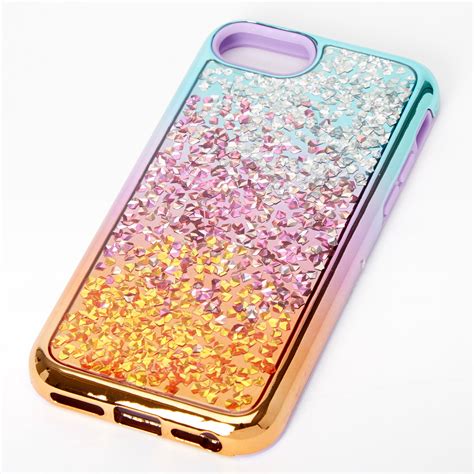 Ombre Chunky Glitter Protective Phone Case Fits Iphone 678se