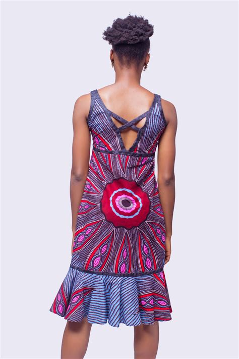ankara cross back dress african clothing african wear african inspired fashion