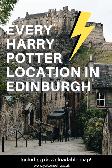 Free Self Guided Harry Potter Tour In Edinburgh Including Map