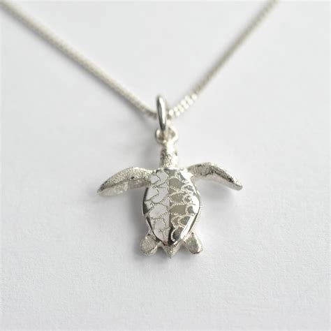 Silver Turtle Necklace Asimi Charity Jewellery