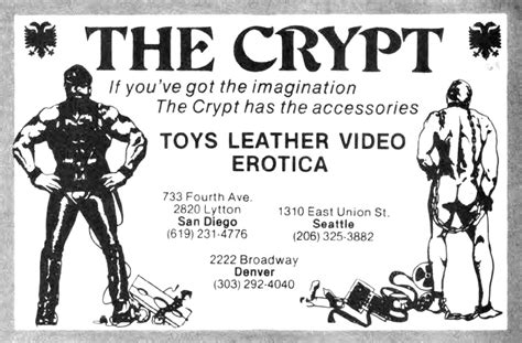 Vintage Gay On Twitter The Crypt Denver 1985