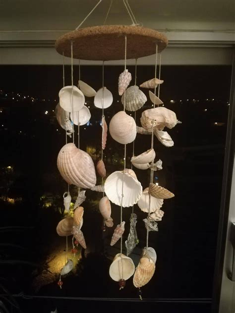 Wind Chime Shells Windchime Diy Seashell Crafts Wind Chimes Crafts