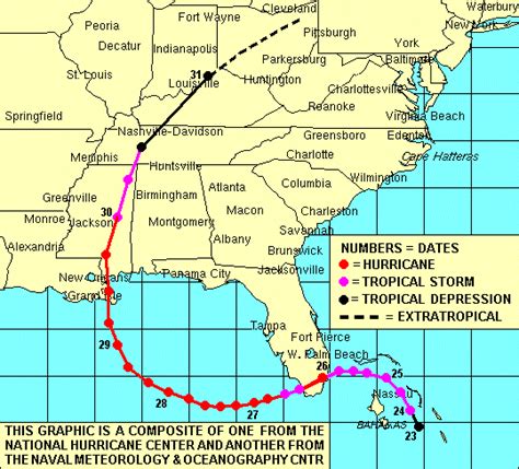 The Story Of Hurricane Katrina And The Mississippi Gulf Coast Map