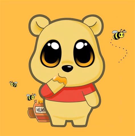Pooh Bear Kawaii Disney Chibi Disney Disney Art Kawaii Anime Cute