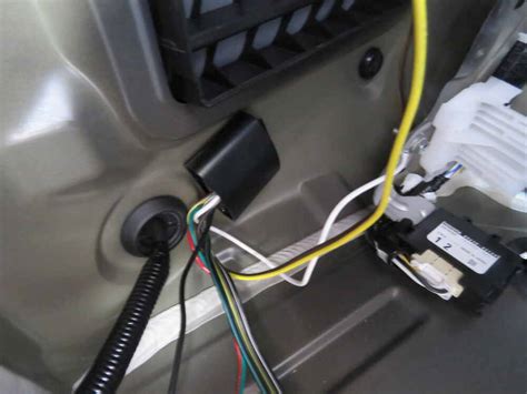 Ground wire runs full length of assembly. 2021 Toyota RAV4 T-One Vehicle Wiring Harness with 4-Pole Flat Trailer Connector