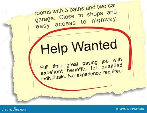 Help Wanted Sign Displays Employment And Wanting Assistance Royalty