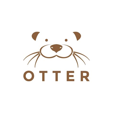 Premium Vector Face Cute Otter Logo Design Vector Graphic Symbol Icon