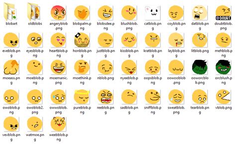 Moeblobs Set Of 40 Discord Emotes Discordapp