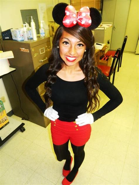 Minnie Mouse Costume Diy Halloween Outfits Homemade Minnie Mouse Costume