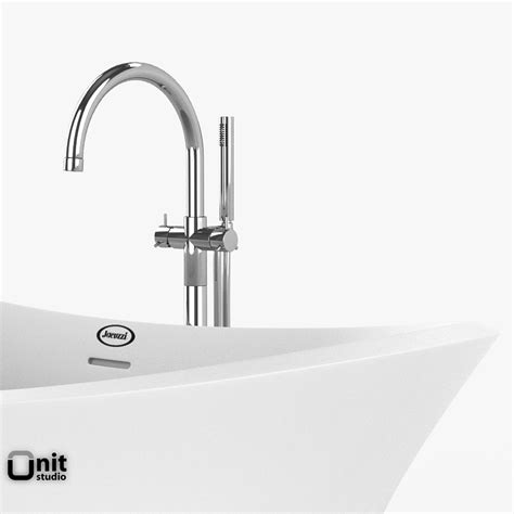 Jacuzzi bathtub faucet for baby pet waterfall tap brass shower mixer control cold&hot water switch valve bathroom spilt 2 way. Jacuzzi Infinito Bathtub with floor standing faucet 3D ...