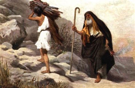 01022001 Rlw Genesis 22 1 Abraham And Isaac Climbing Mt Moriah Scott