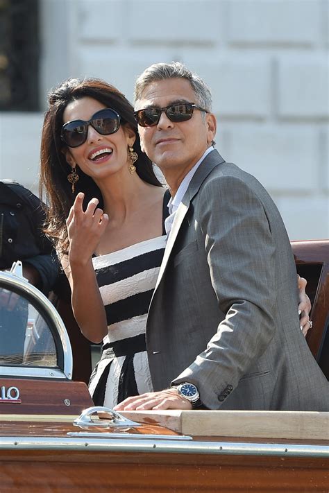 George Clooney Looks Stylish On A Pre Wedding Cruise In Venice