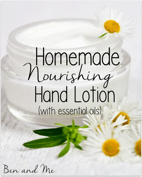 Homemade Nourishing Hand Lotion With Essential Oils